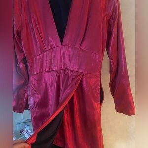 Zara red pink dress medium